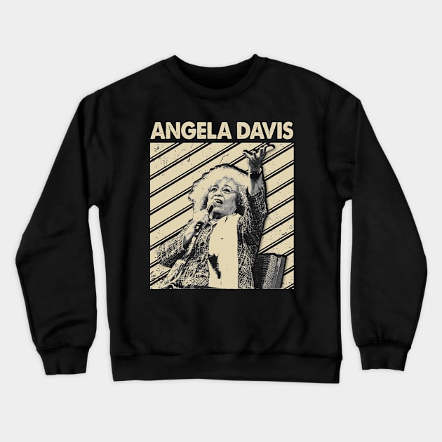 Power to the People Angela Symbolic Tee for Freedom Fighters Crewneck Sweatshirt by Anime Character Manga